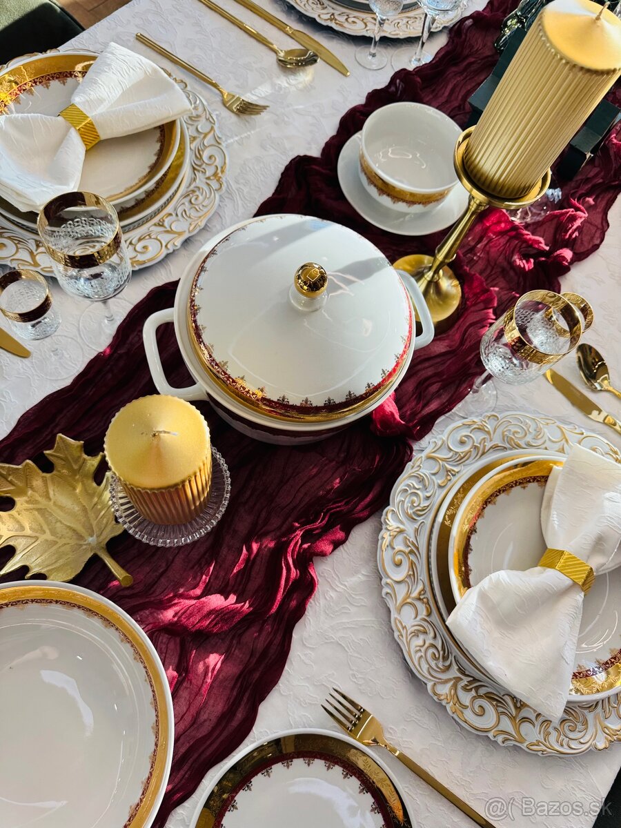 Retro krásna obedová súprava-posielam kurierom - 7