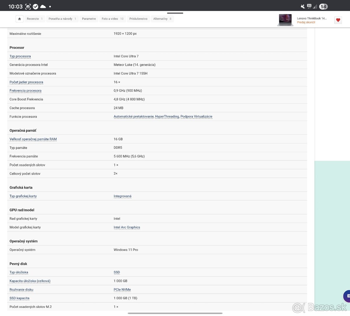 Lenovo ThinkBook 14 G7 IML – záruka do 01/2027 - 7