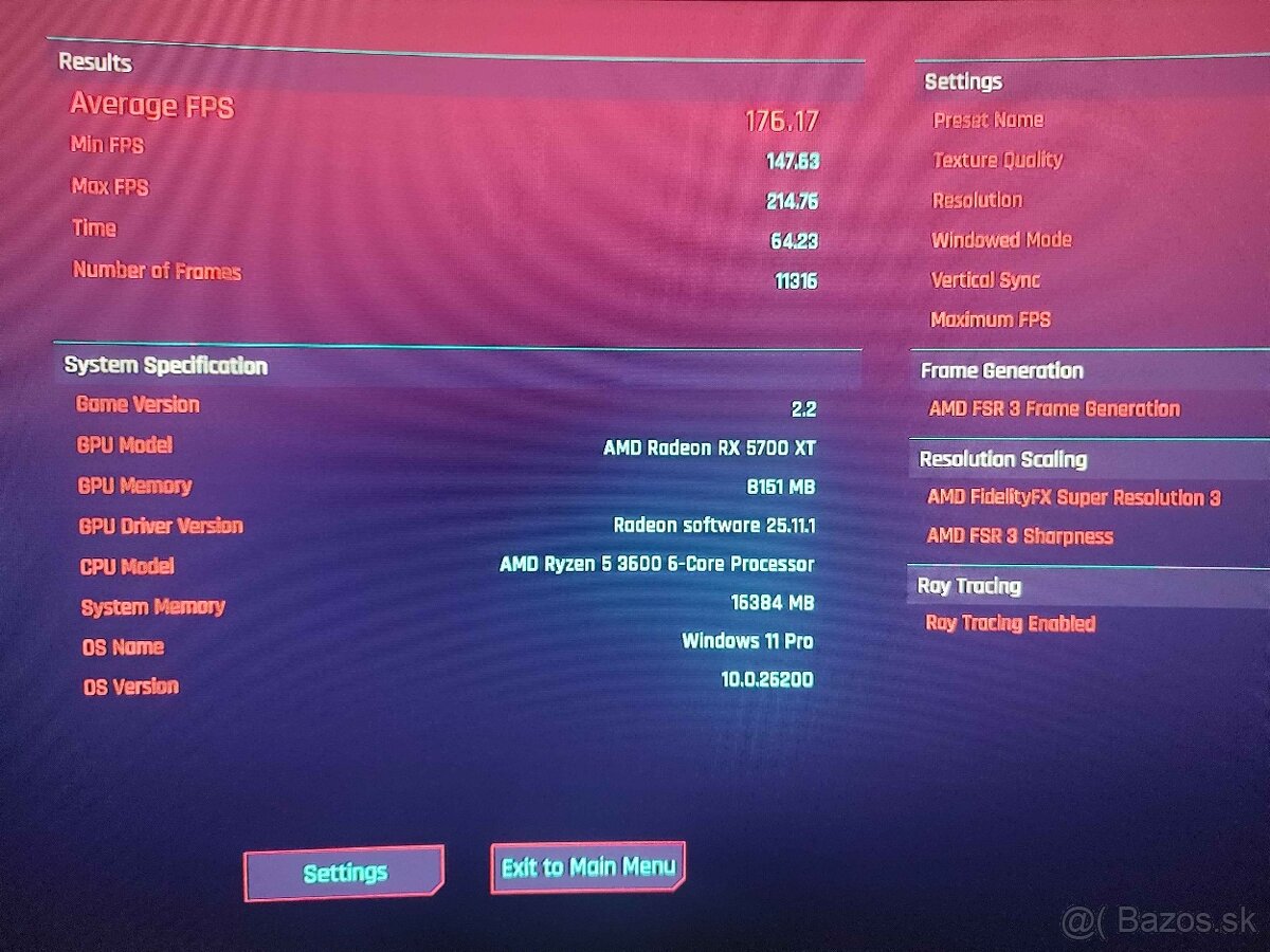 PC - RYZEN 5 3600 AM4, RX 5700 XT, 16GB DDR4, 1TB SSD, WIN11 - 7