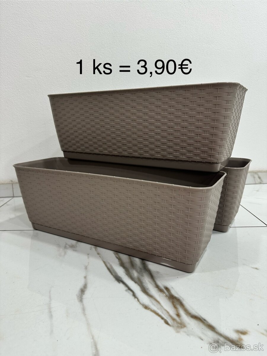 Predám nové plastové kvetináče - 7