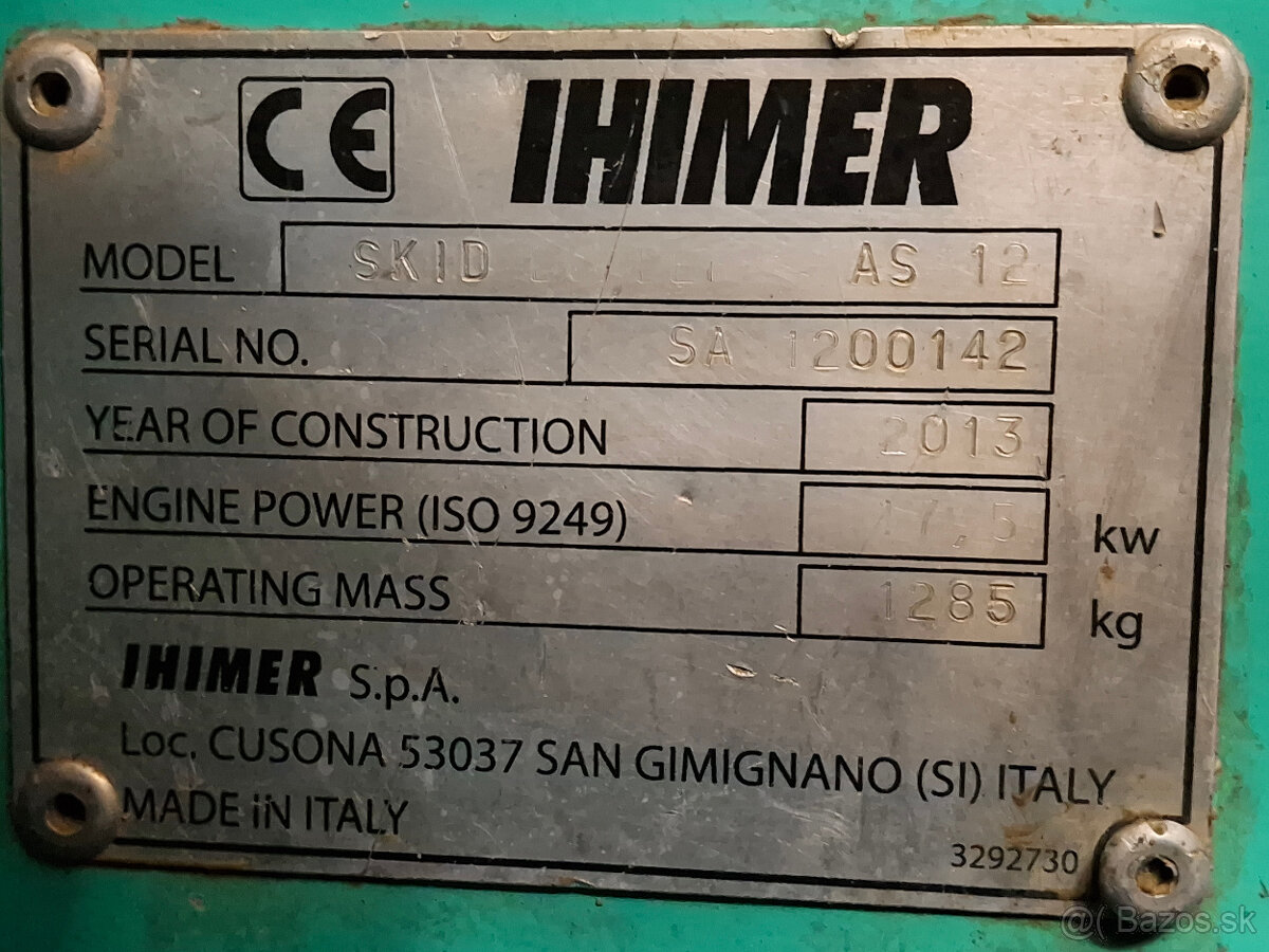 Šmykový nakladač IHI AS12 - 7