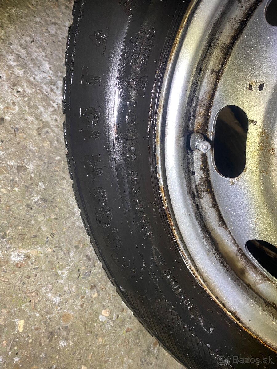 Plech disky 4x108 15” + zimne gumy 185/65R15 Peugeot Citroën - 7