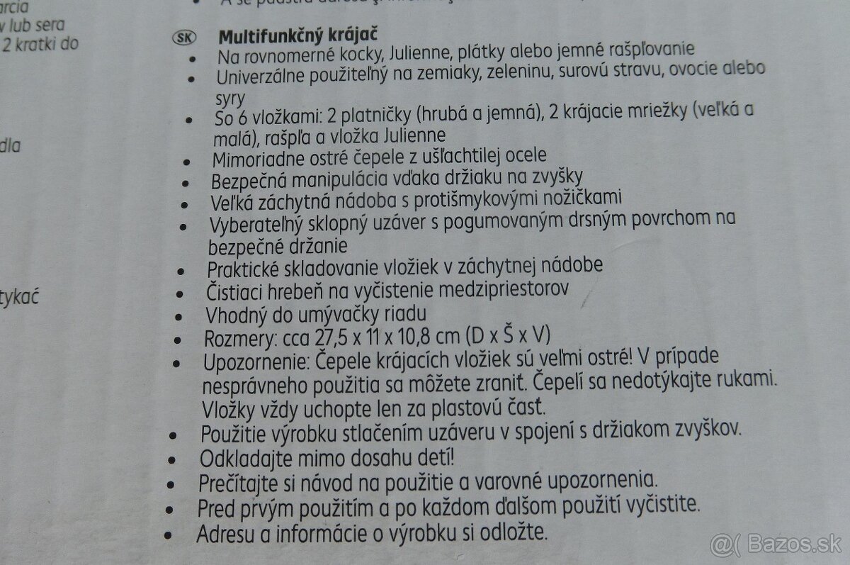 Multifunkčný krájač - 7
