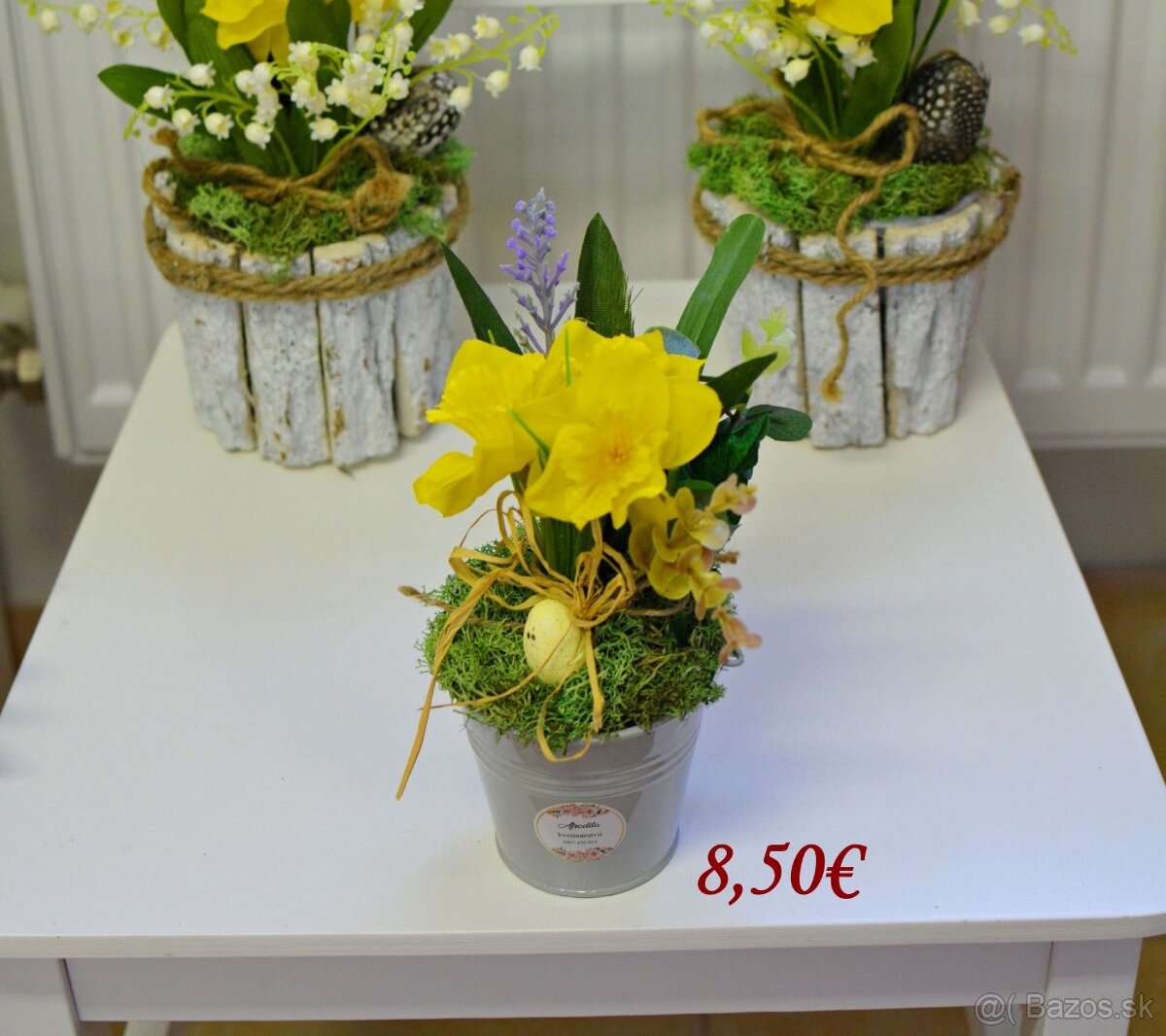 Jarný, veľkonočný veniec, aranžmán - 7