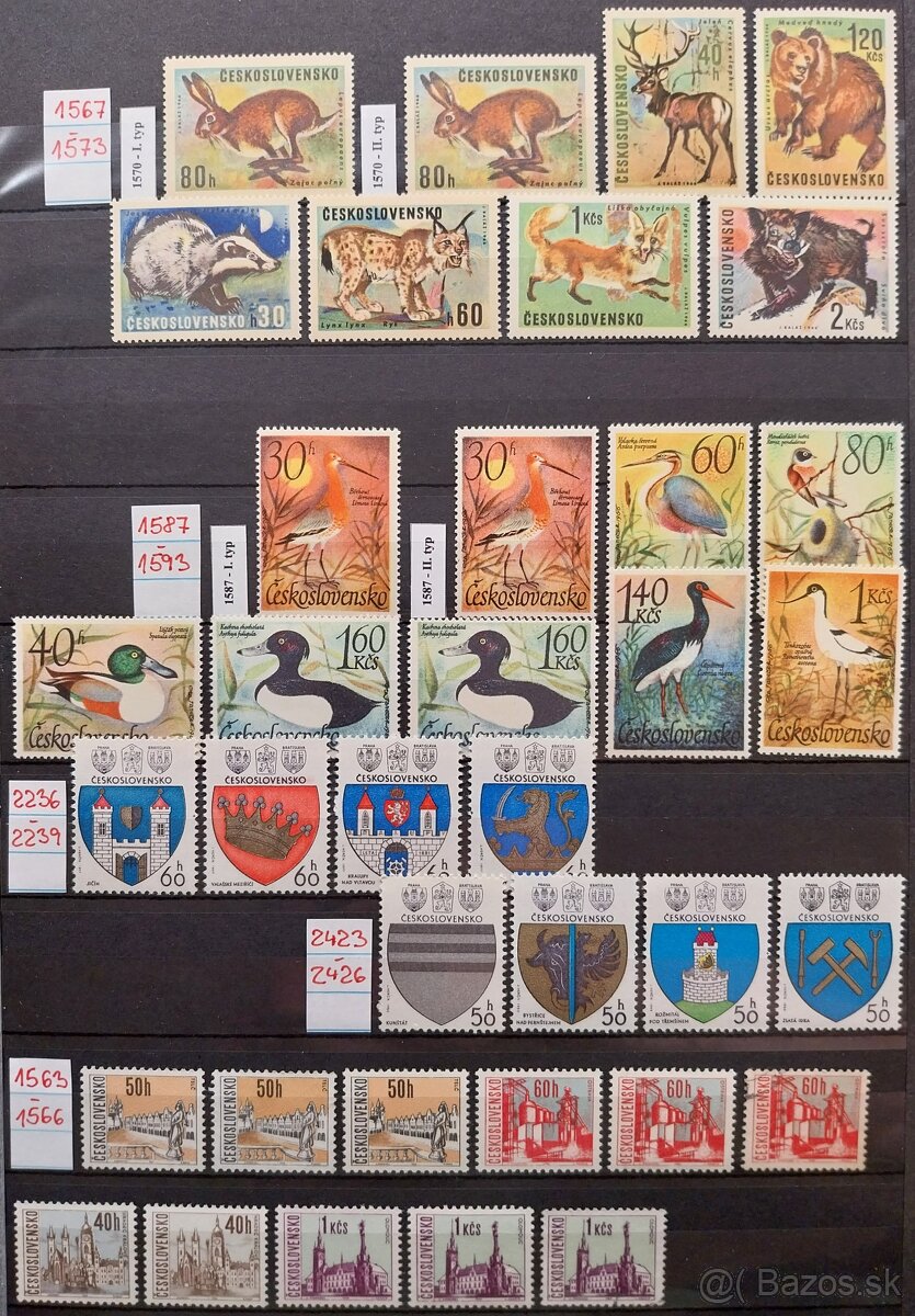 Známky ČESKOSLOVENSKO – 4 - 7