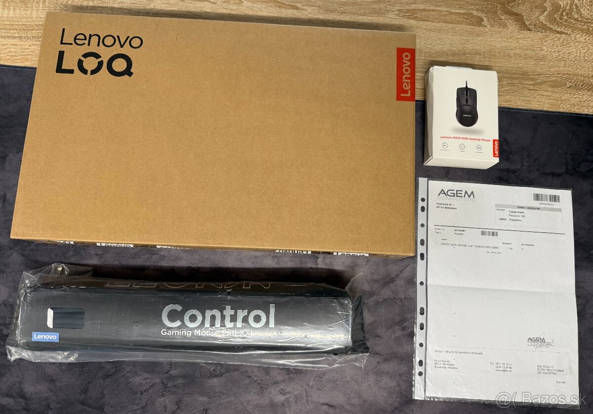 NOVÝ herný notebook Lenovo LOQ 15IAX9E Luna Grey - 7