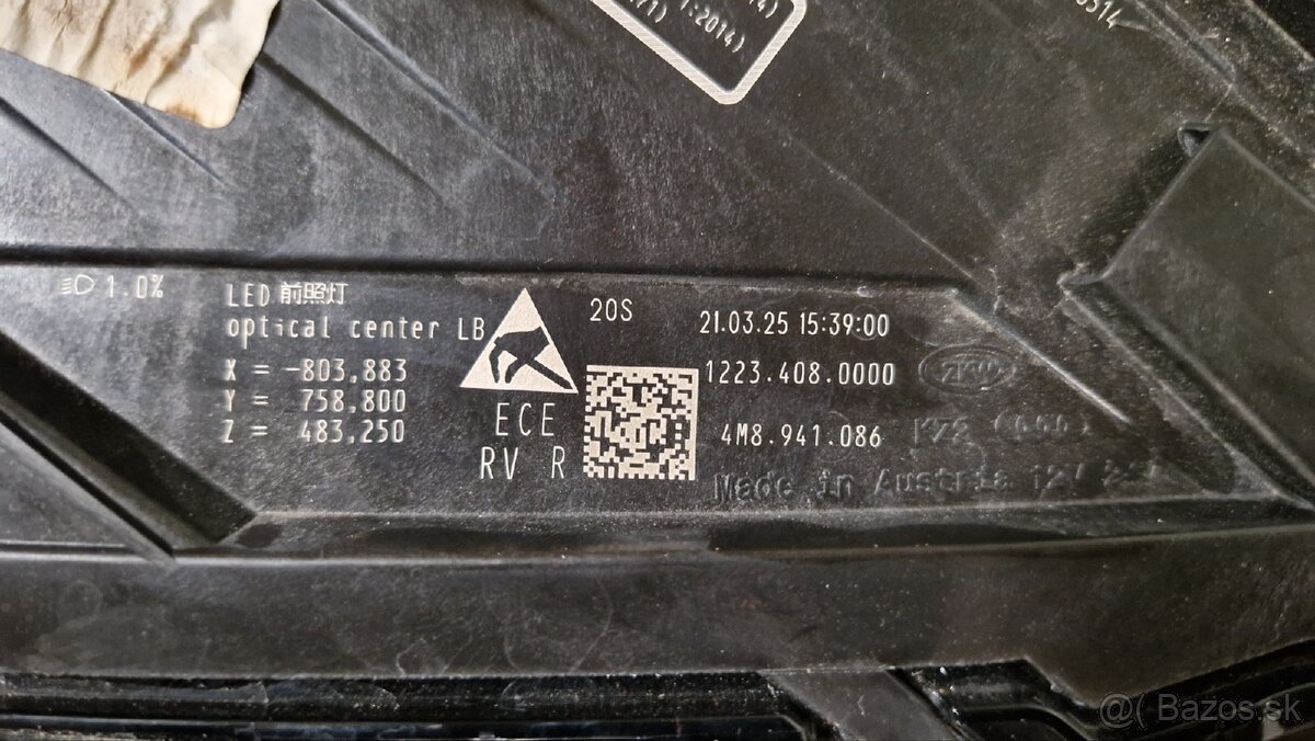 PREDNY PRAVY SVETLOMET AUDI Q8 lift - 7