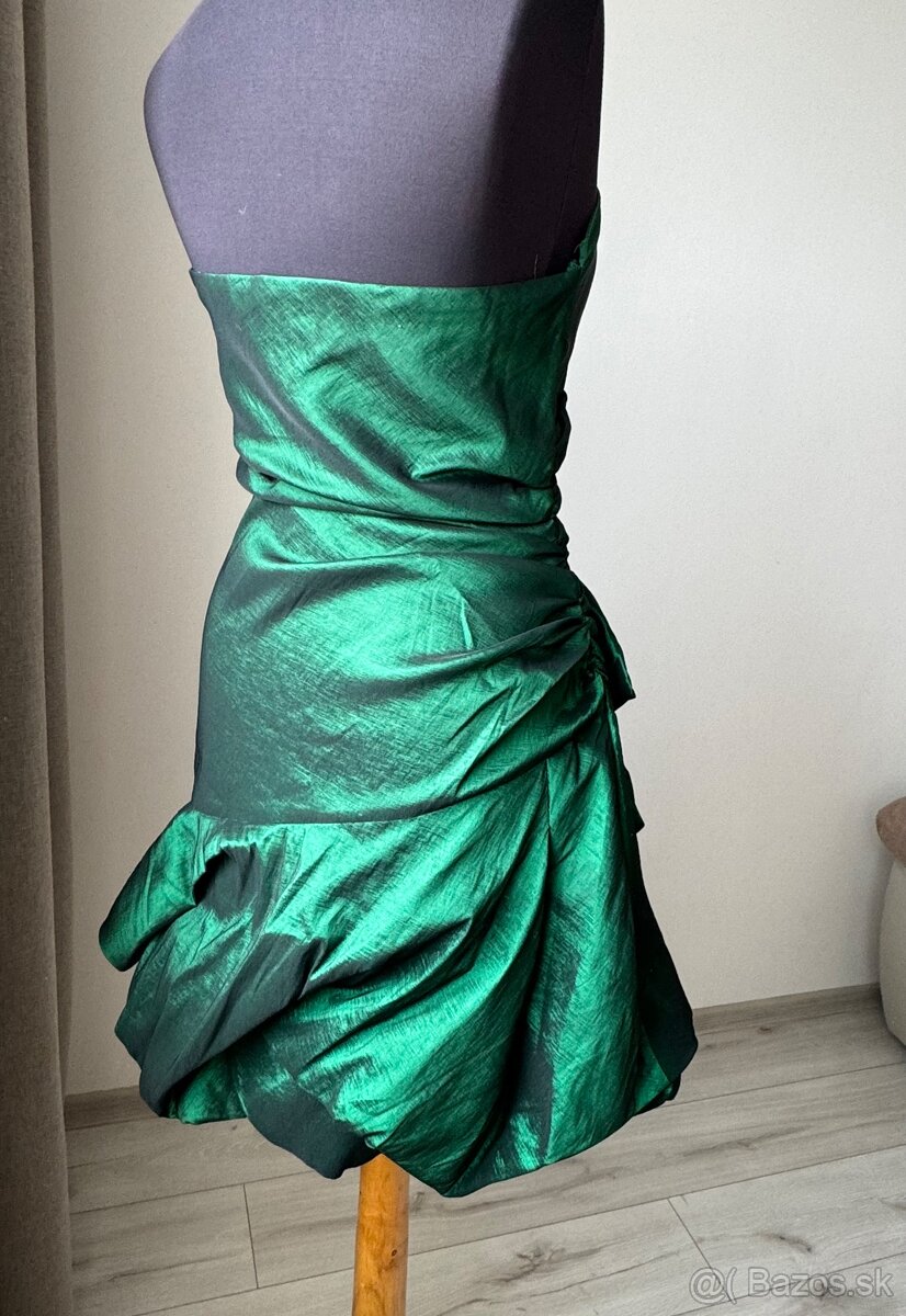Spoločenské smaragdové šaty - 7