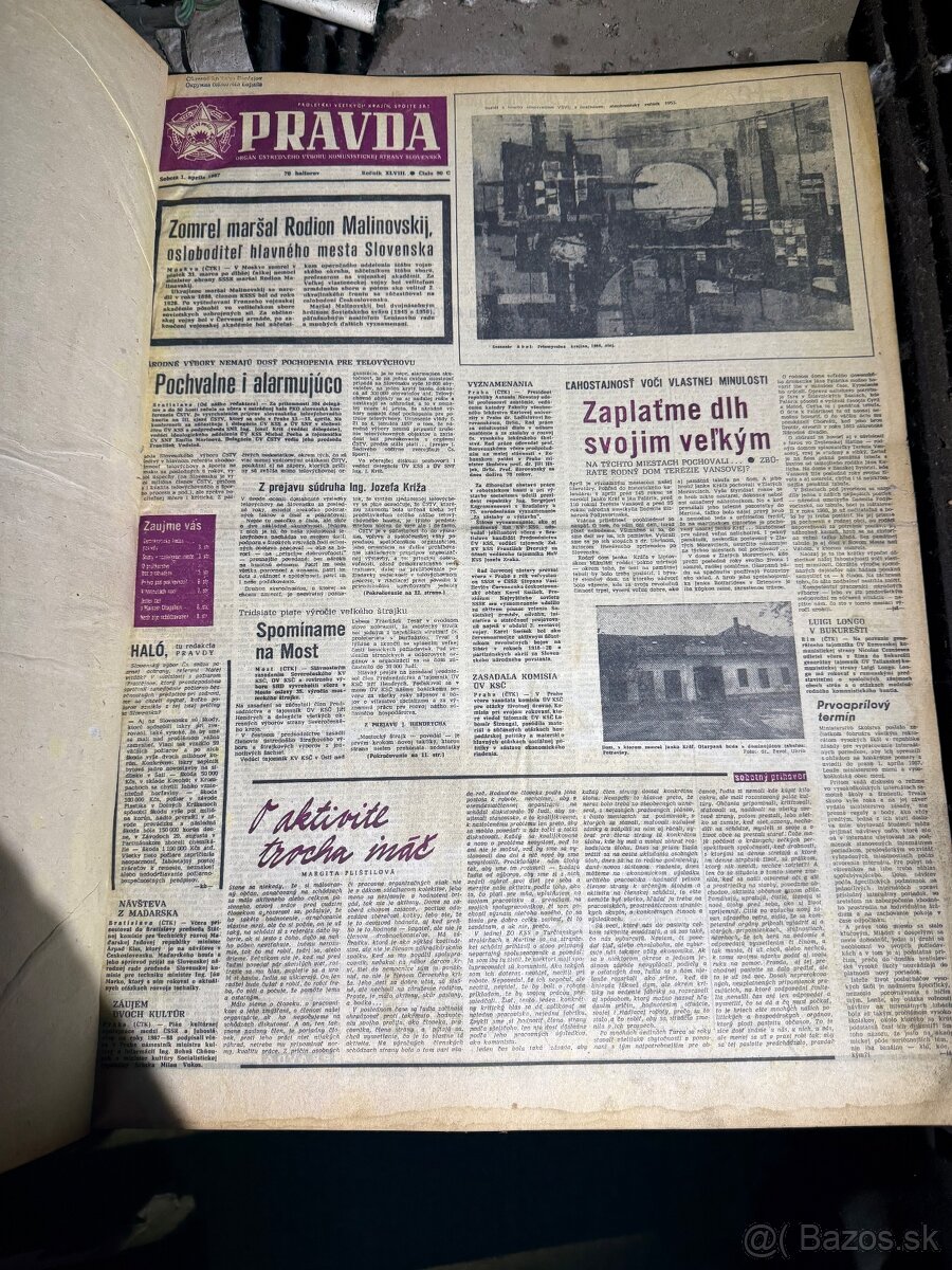 Noviny PRAVDA od 1960 - 7