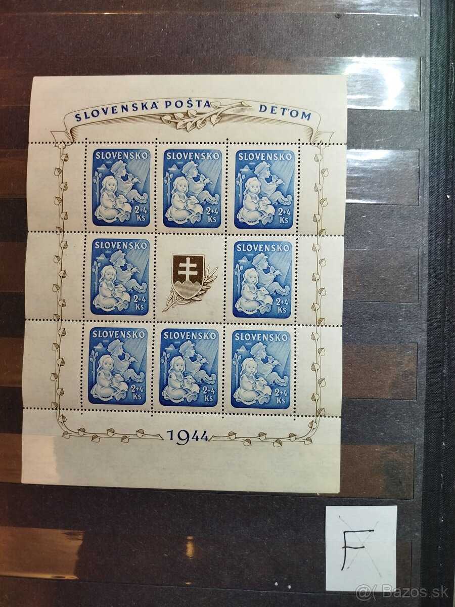 Slovenský štát - Hárček Deťom 1944 - všetky typy - 7