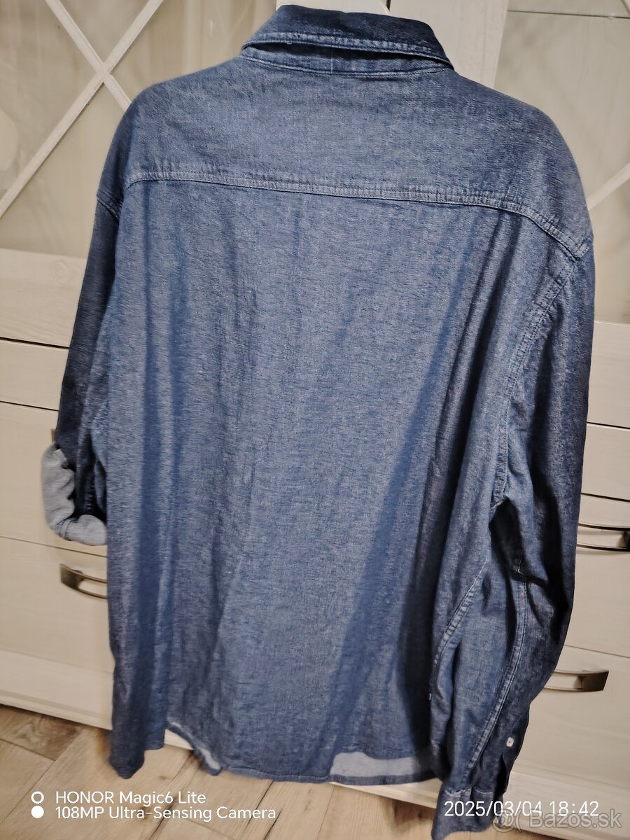 Pánska riflová košela - 7