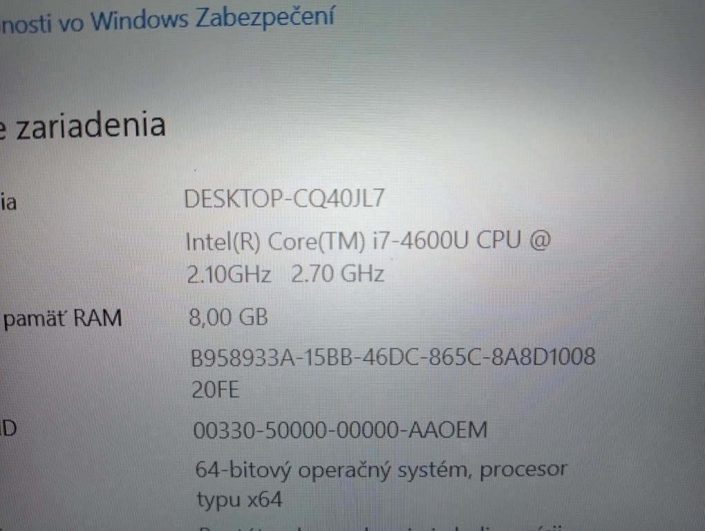 predám ntb Toshiba tecra Z50 / Intel core i7 / 8gb ram / ssd - 7