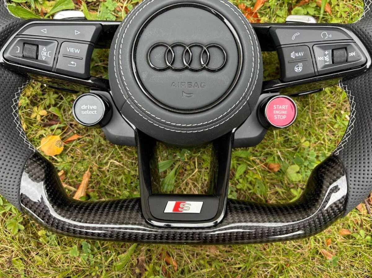 AUDI VOLANT SPORTOVY so START/STOP - DRIVE SELECT karbonový - 7