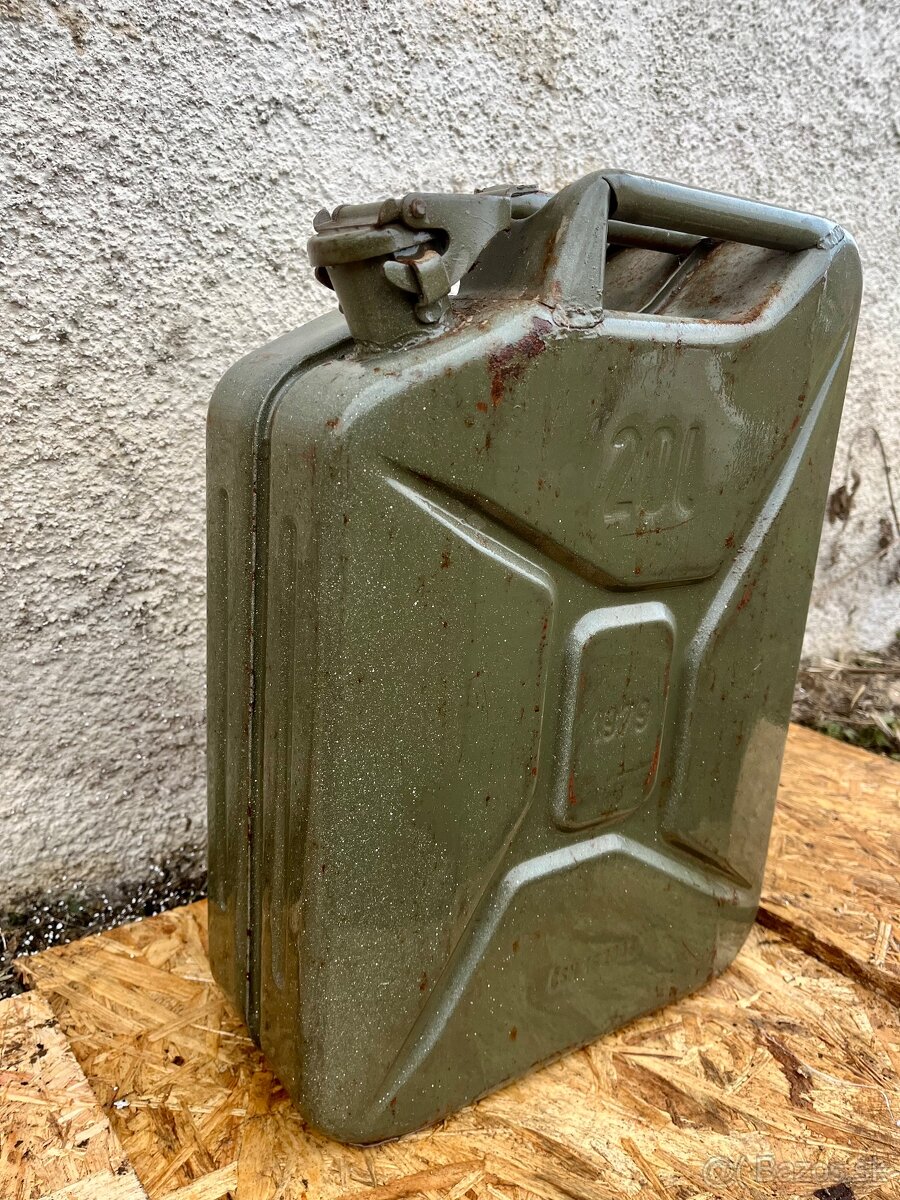 Vojenský plechový kanister (bandaska) - 1ks - 7