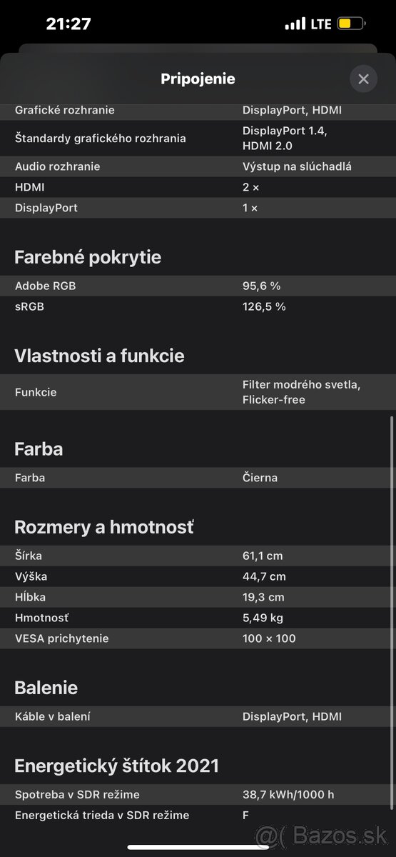 27" Philips 27M1C5500VL - 7