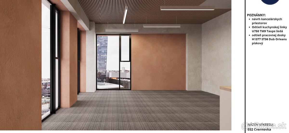 Kancelária s výhľadom na Downtown projekt ZWRIN - 7