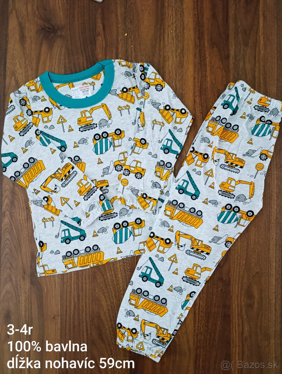 Dvojdielne pyžamo motív traktor - 7