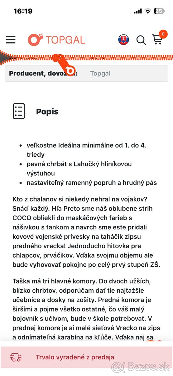 Školská taška Topgal - 7