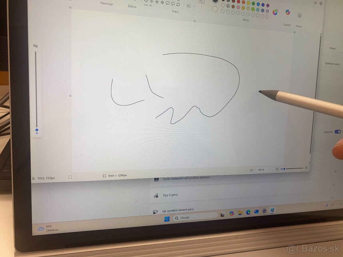 Surface BOOK 2, 15 palců, 16GB, GTX1060, 1TB, I7 - 7