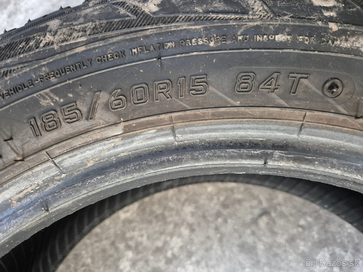 185/60 r15 zimné 4 ks FALKEN dezén 8,2 - 7,2 mm - 7