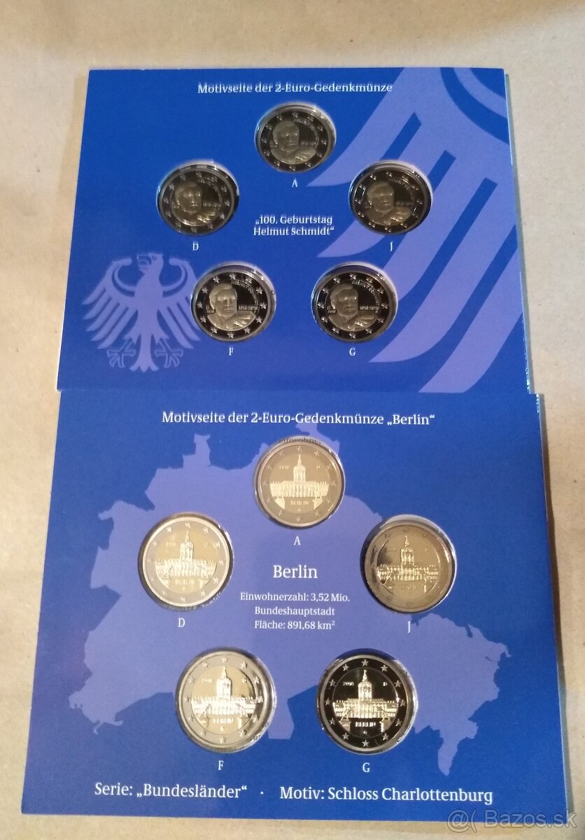 Euro BU/Proof sety 2 - 7