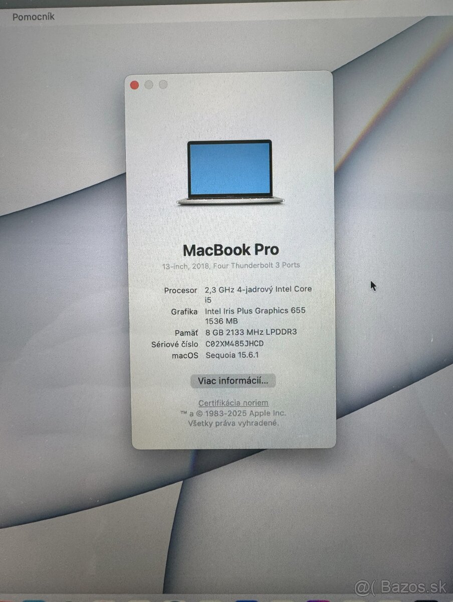 MacBook Pro 13 2018, 256GB - 7