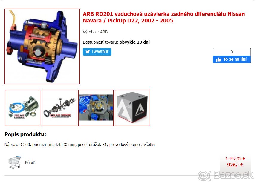 Predam ARB RD201 pre Nissan Terrano , Navara - 7