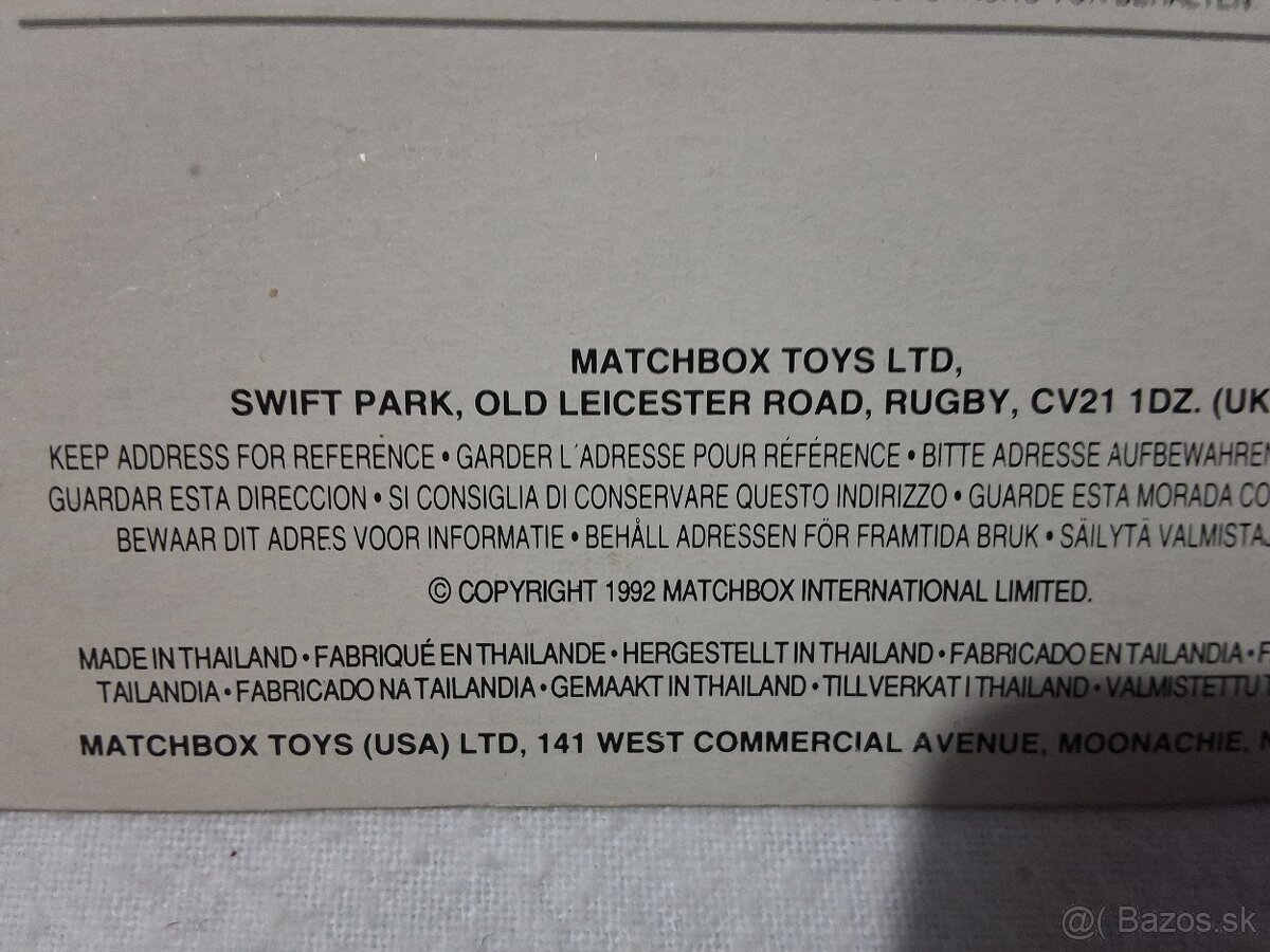 Matchbox-MOTOR SHOW---PREDANÉ - 7