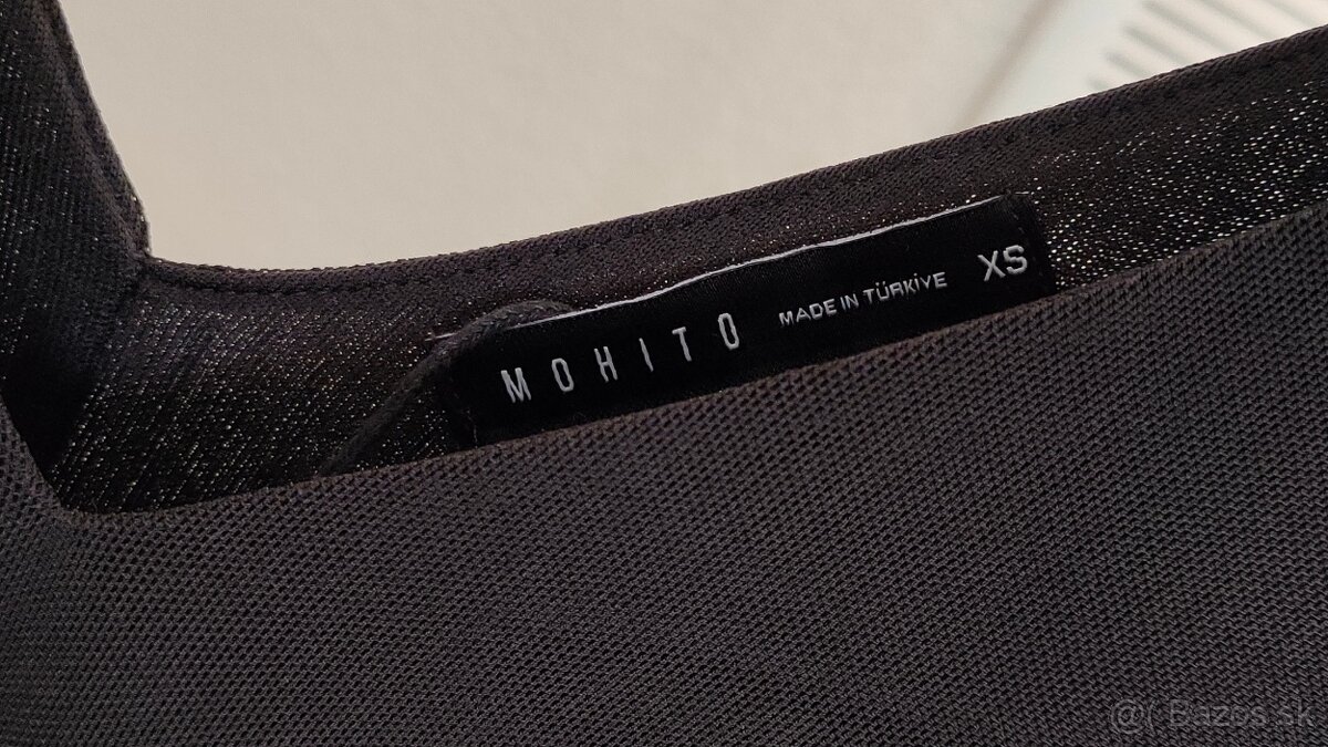 Krásne čierne šaty MOHITO veľ. S /.36 - 7