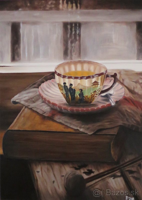 Ručne maľovaný obraz - zátišie - 7