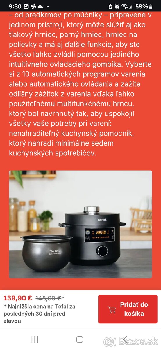 Multifunkčný elektrický hrniec Tefal - 7