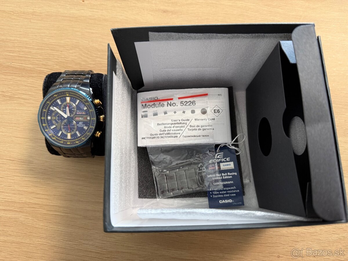 Predám hodinky Casio Edifice Red Bull Racing - 7