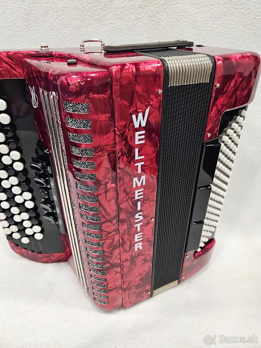 Chromaticky akordeon weltmeister romance 96b - 7