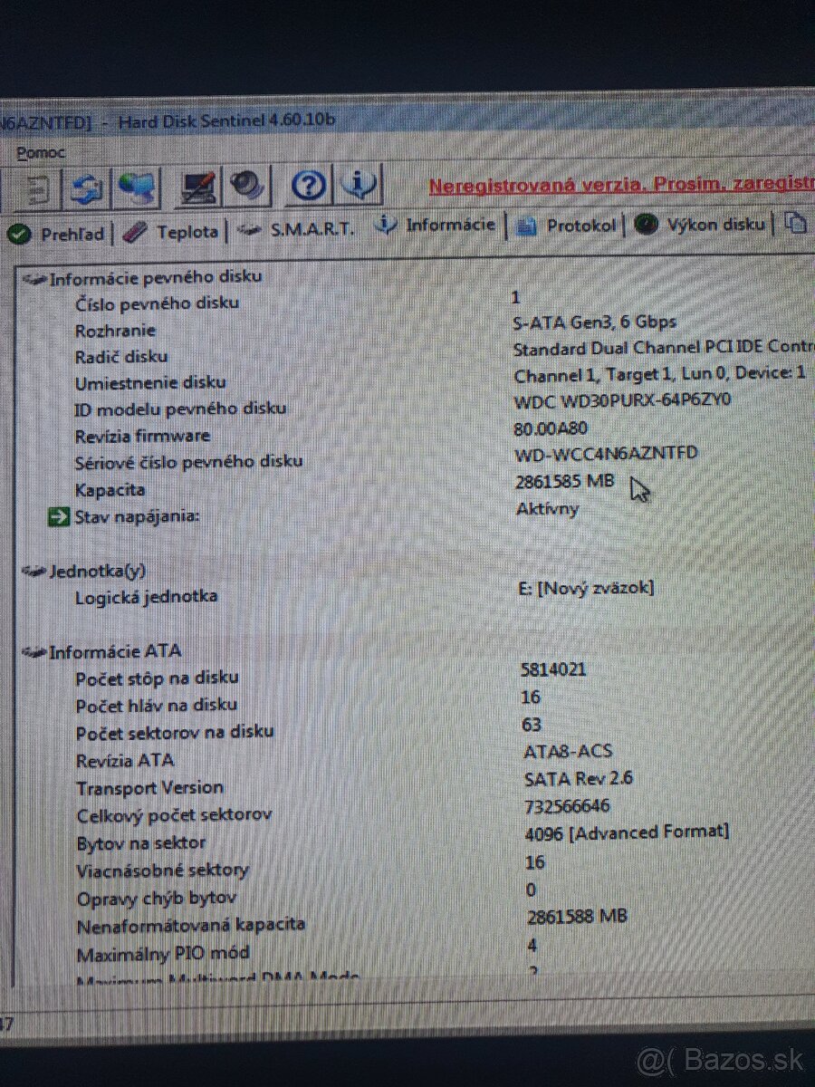 Western Digital WD30PURX-64P6ZY0 – 3TB - 7