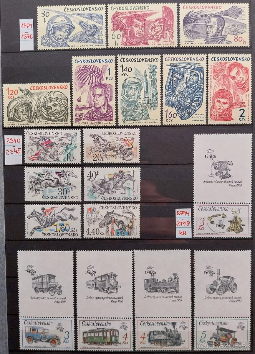 Známky ČESKOSLOVENSKO – 5 - 7