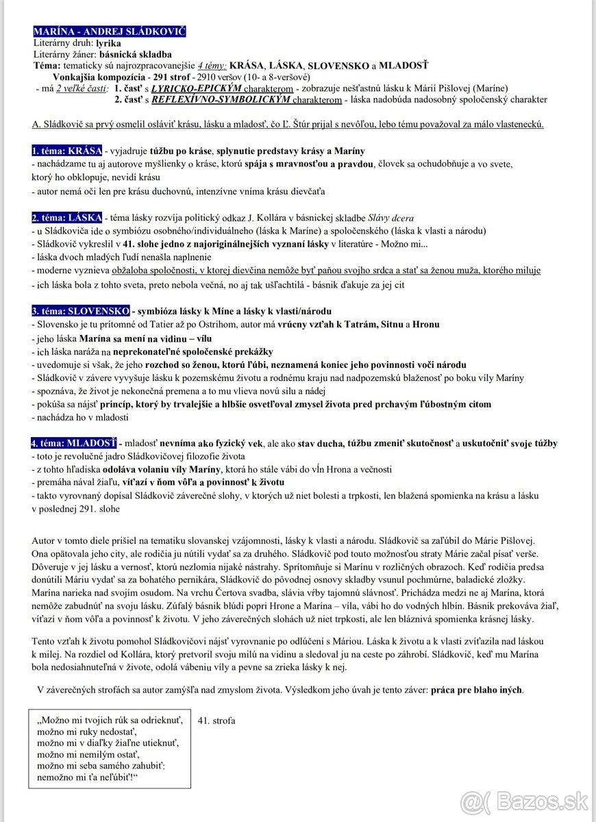 Maturitné otázky SJ/LIT - 7