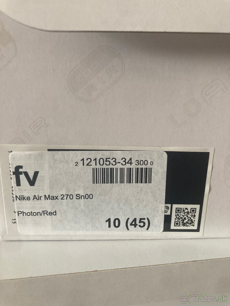 Nike Air Max 270 Red and White - 7