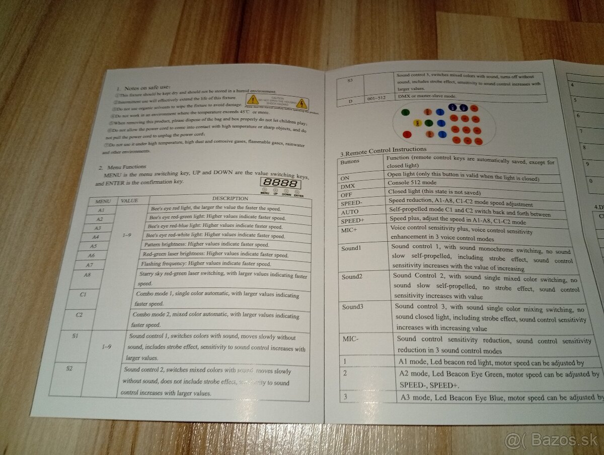 Svetelný efekt 6v1 80W - 7