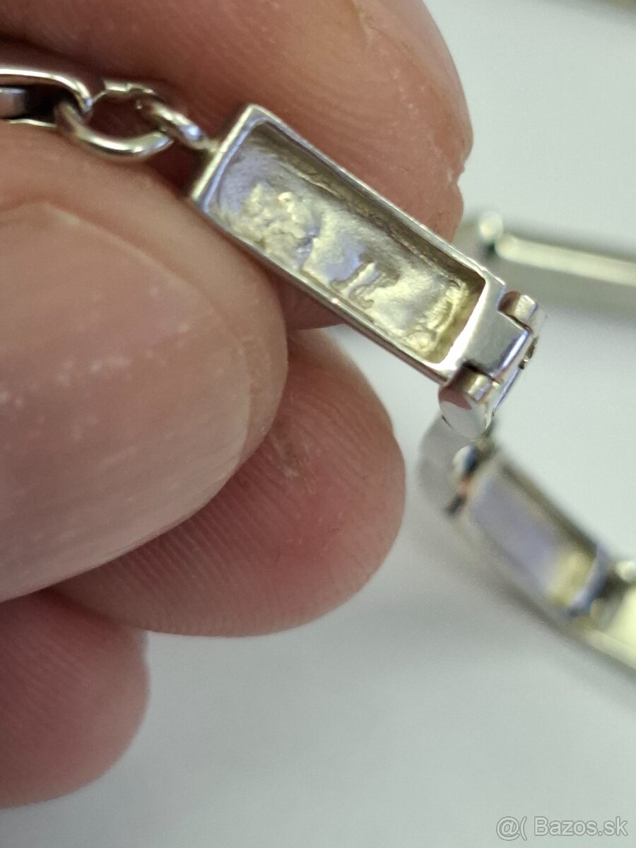 Strieborný set - náramok a náhrdelník - 7