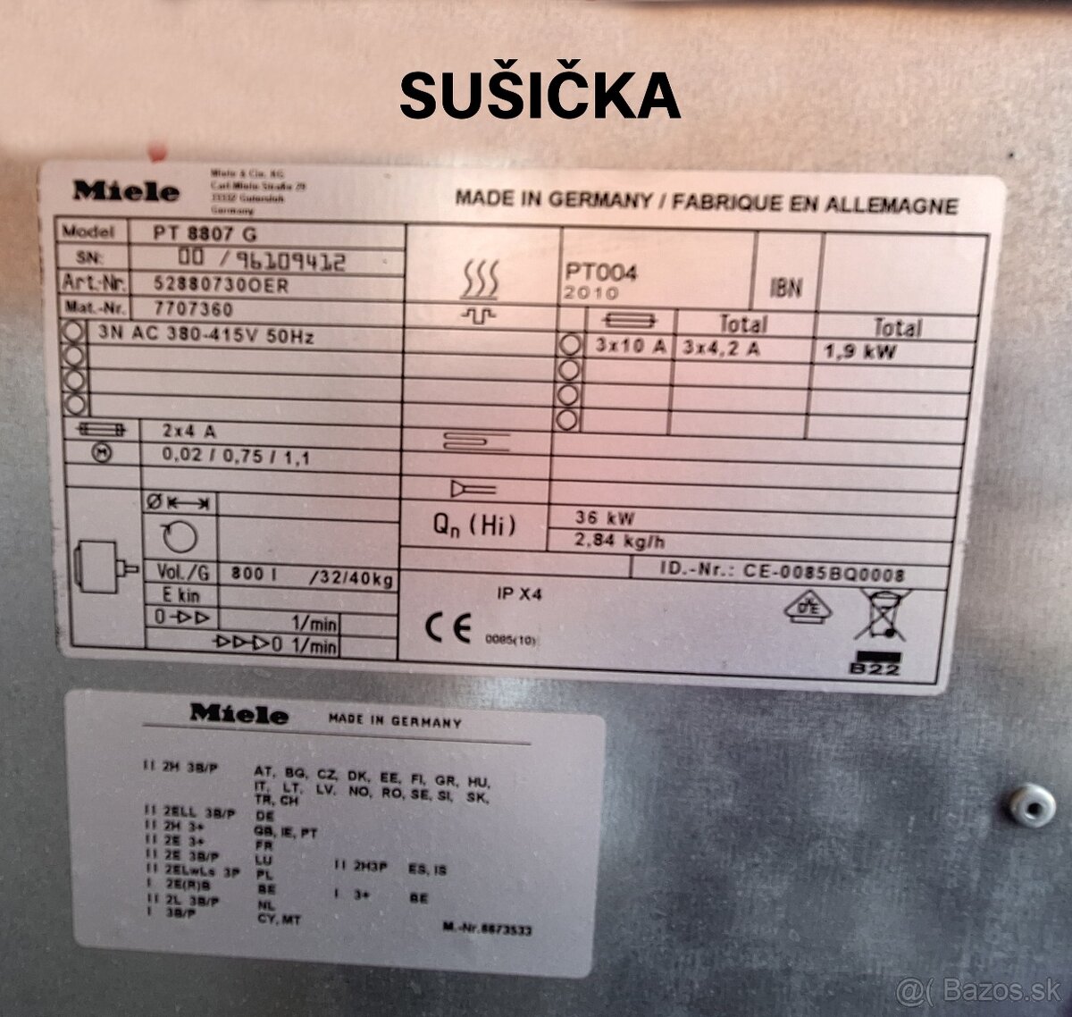 PRIEMYSELNÁ PRÁČKA MIELE PW6321EL - 7