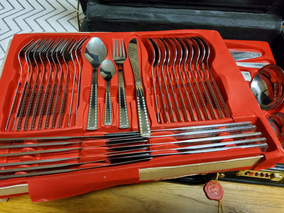 Retro jedálenský príbor Solingen pre 12 osôb, 72 dielny - 7