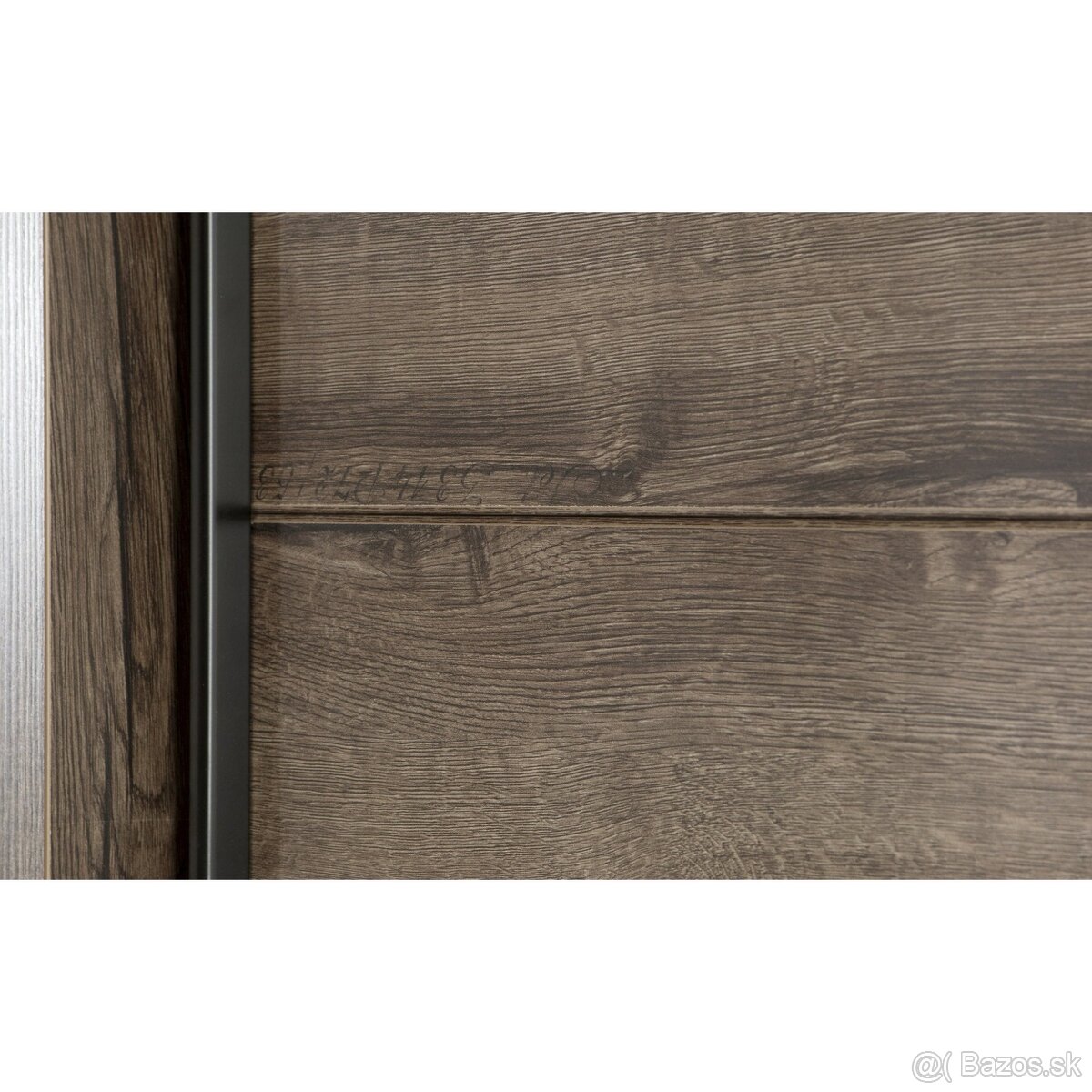 Kvalitná šatníková skriňa - ušľachtilý dub/čierny dub - 7