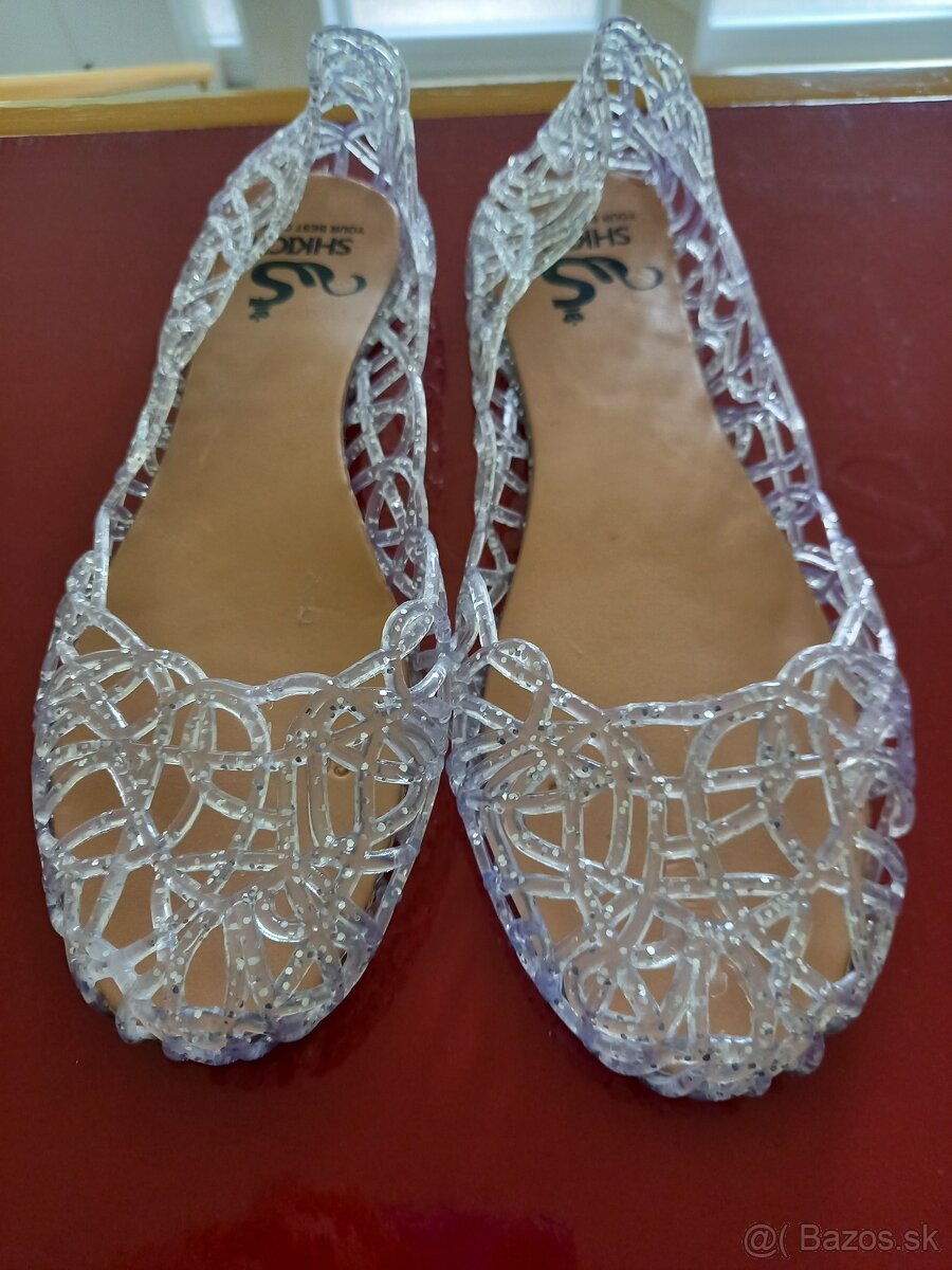 Predam set kabelka+ balerinky...strieborne - 7