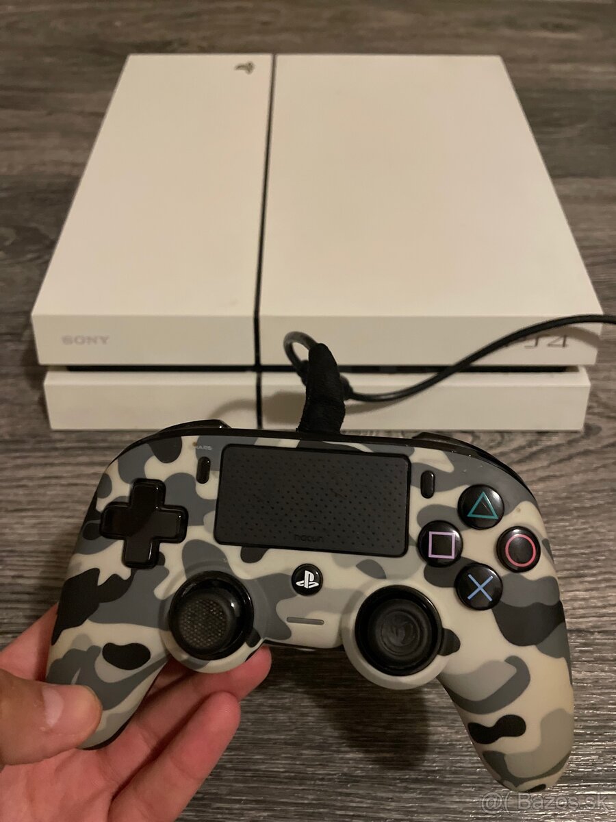 PlayStation 4 – biela, 500 GB, výborný stav - 7