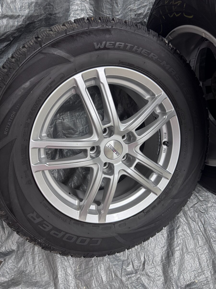 Alu disky DEZENT 17" + zimné pneu Cooper 235/65 R17 - 7