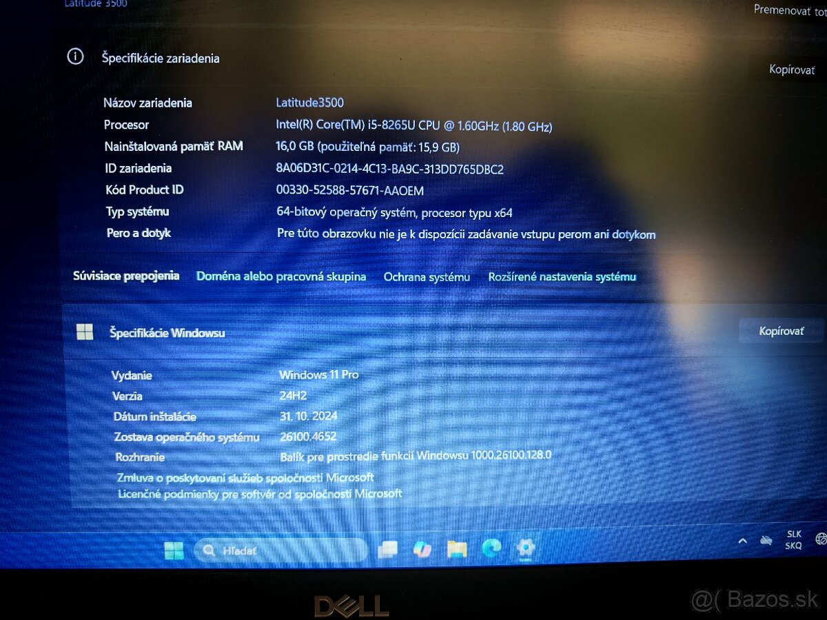 15,6" NOTEBOOK DELL LATITUDE 3500 + DARČEK SUPER CENA - 7