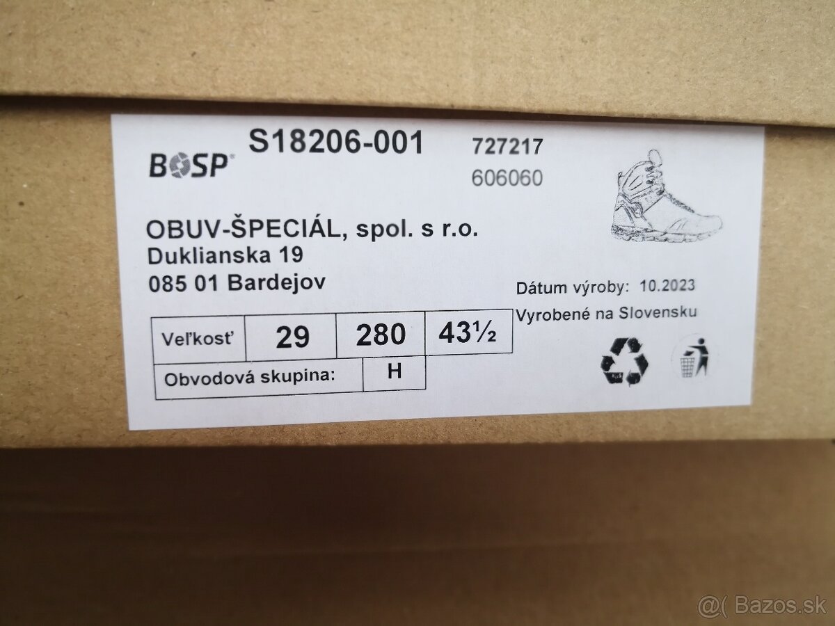 Topánky BOSP TARAS Mid 43,5 - 7