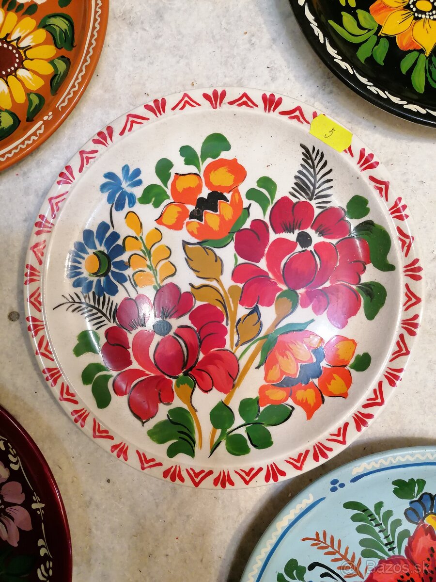 Predám ručne maľované taniere na stenu - 7