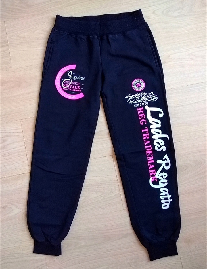 Široké tepláky s vysokým pásom - 7