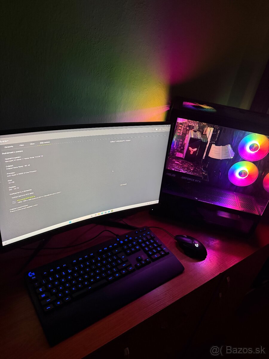 Predám Herny počítač Stav Nový RTX 3050 Zaruka - 7